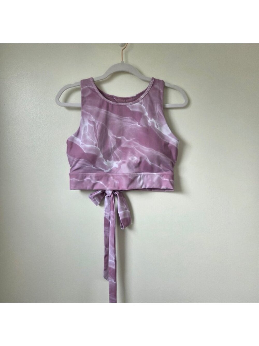 BuffBunny Meta Sports Bra - Pink Quartz Tie Back Size XL - Picture 3 of 8